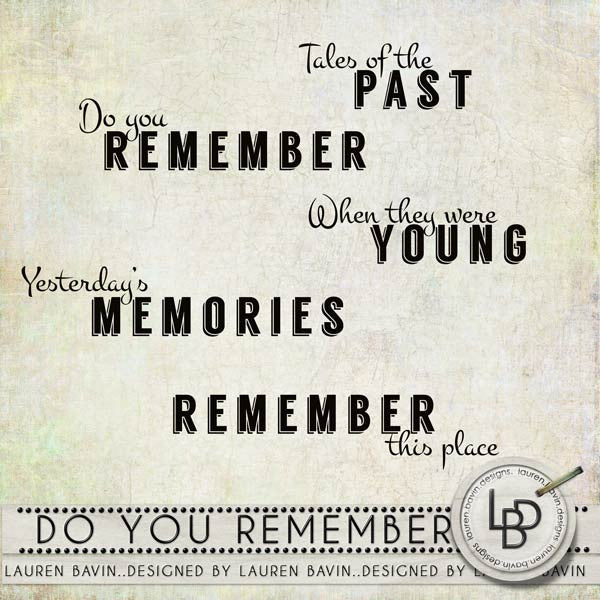 Do You Remember