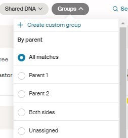 Using Ancestry SideView By Parent