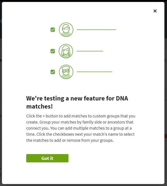 Ancestry DNA Shared Matches Update
