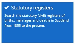 Searching the ScotlandsPeople Birth Indexes