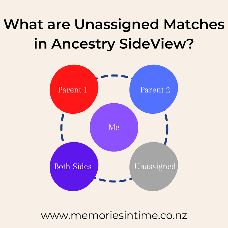 What are Unassigned matches in Ancestry SideView? Memories In Time