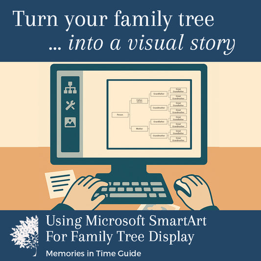 Using Microsoft SmartArt for Family Tree Display