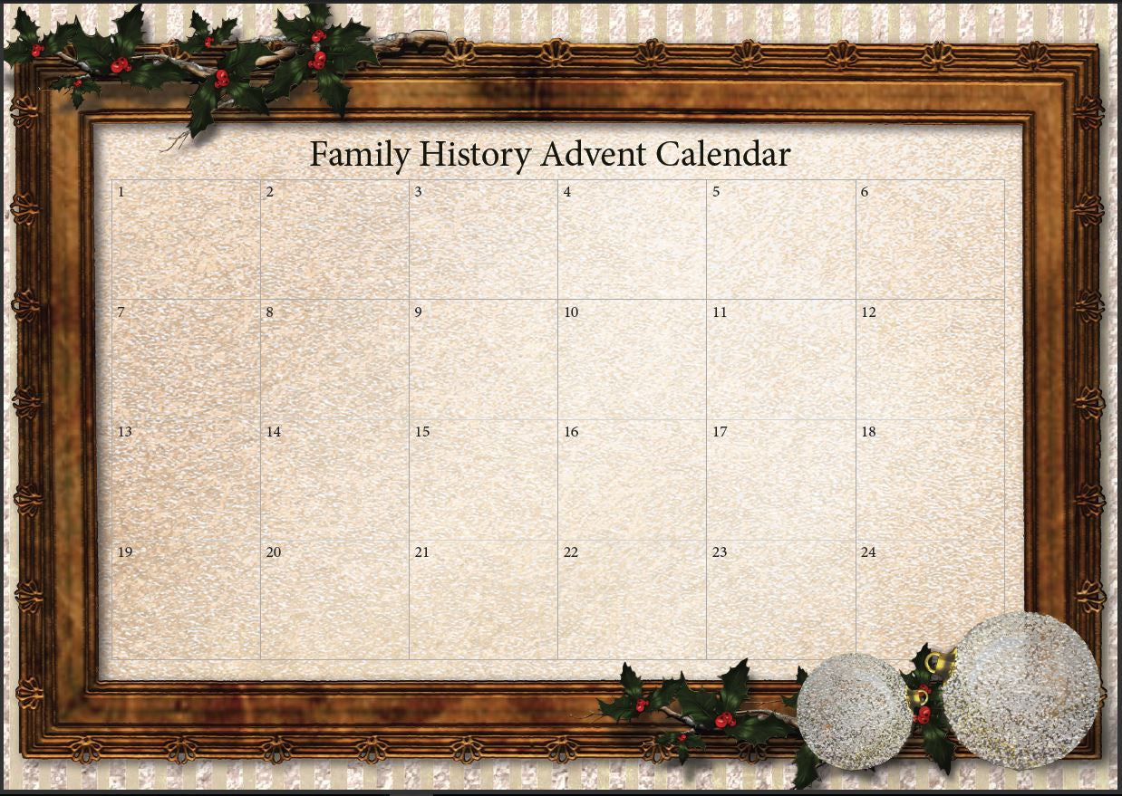 Family History Advent Calendar