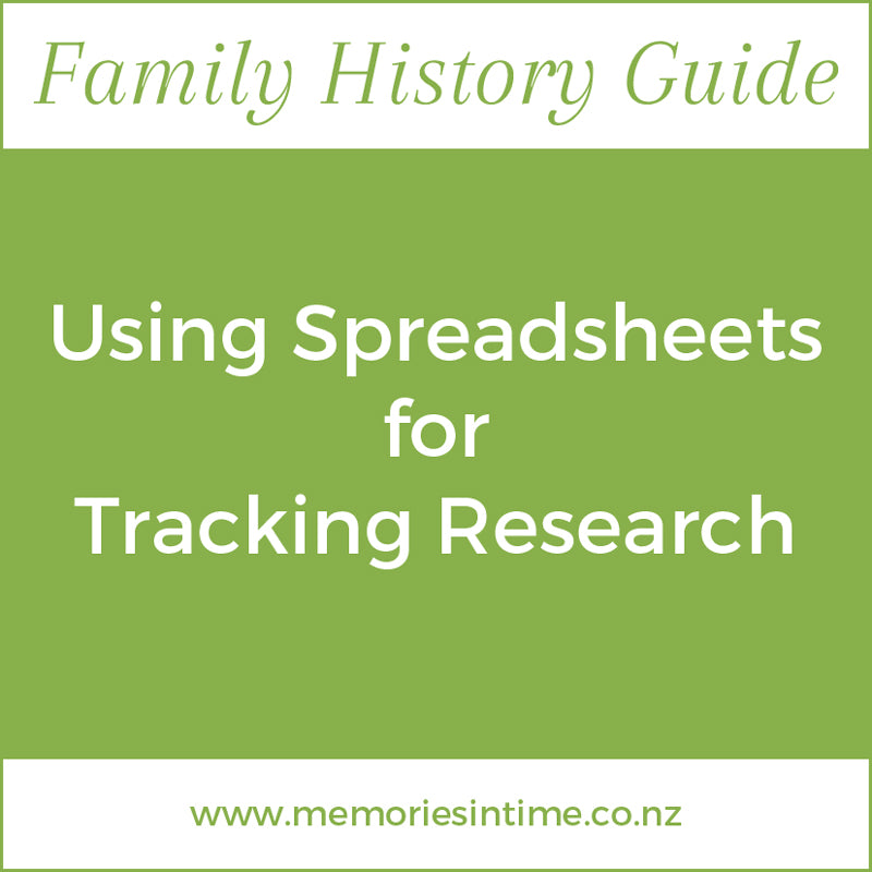 Using Spreadsheets for Tracking Research