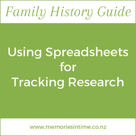 Using Spreadsheets for Tracking Research